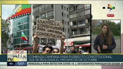 Inicia en Chile campaña oficial para el plebiscito de octubre
