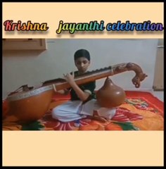 Krishna jayanthi celebration in my home!! ||  Veena Recital || Radha Krishnan