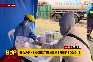 AMPE: sepa dónde se recargan hoy balones de oxígeno en el Callao
