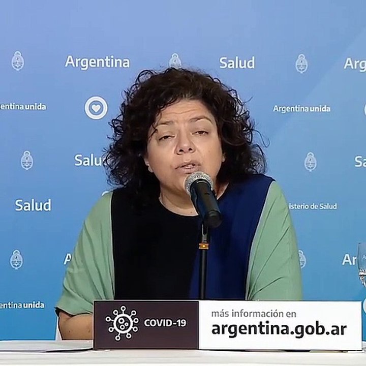 Carla Vizzotti: "Podemos reírnos, cantar y bailar, en espacios abiertos y con todos los cuidados."