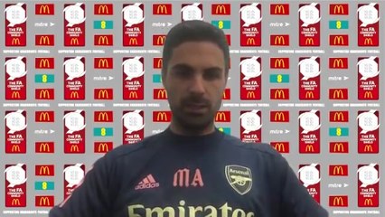 Arsenal's Arteta pre Community Shield v Liverpool