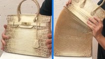 This Hermès Birkin bag is actually a sculpture carved from paper