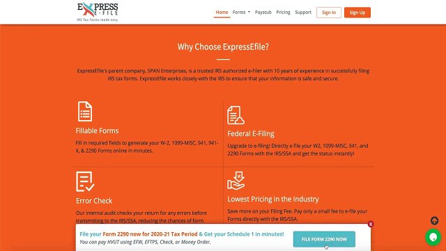 File Form 2290 online in 3 Simple Steps