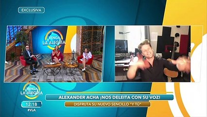 Alexander Acha nos canta un poco de su nuevo sencillo "Y tú". | Venga La Alegría