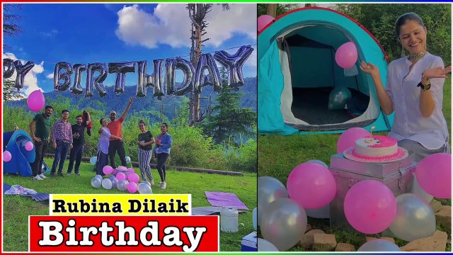 Rubina Dilaik Celebrates 33rd Birthday Outdoor | Abhinav Shukla | Rubina Dilaik Birthday Party 2020