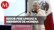 Sánchez Cordero pide a diputados de Morena cerrar filas con AMLO