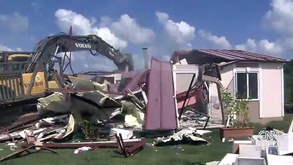 Son Dakika: Çatalca'da kaçak yapılar yıkıldı | Video