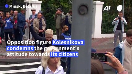 Belarus opposition member Kolesnikova summoned by investigative committee
