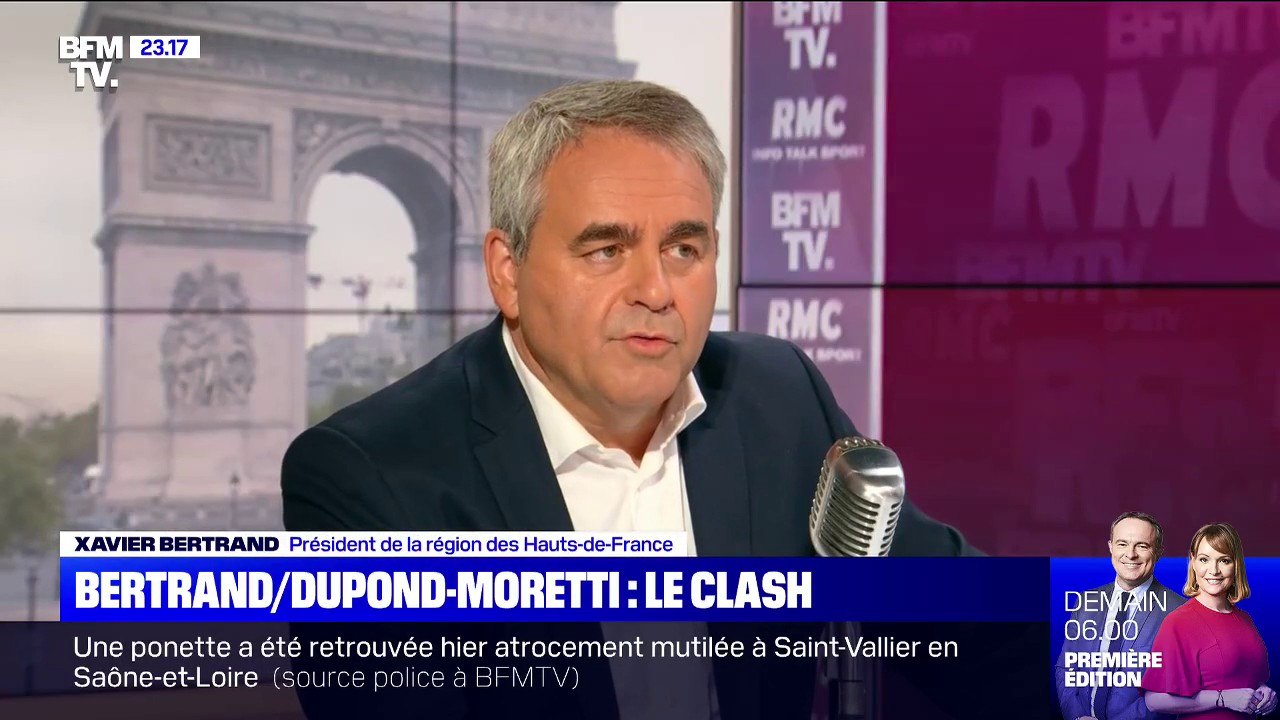 Peines plancher: la passe d’armes entre Xavier Bertrand et Eric Dupond-Moretti