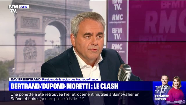 Peines plancher: la passe d’armes entre Xavier Bertrand et Eric Dupond-Moretti