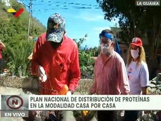 Plan Nacional de Distribución de Proteína casa por casa beneficia a familias en La Guaira