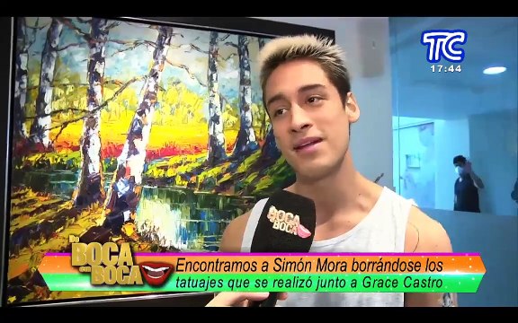Simón Mora se borra los tatuajes que se realizó junto a Grace Castro