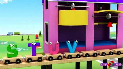 Learn Alphabet Train Song - 3D Animation Alphabet ABC Train song for children