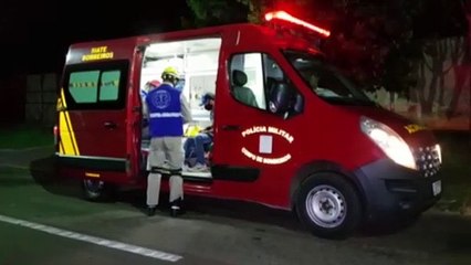 Homem de 27 anos fica ferido em acidente no Bairro Alto