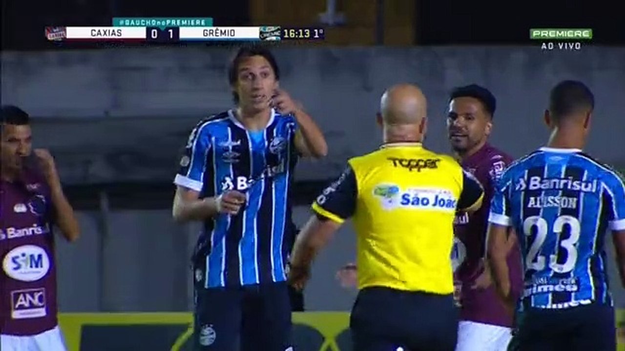 Caxias 0x2 Grêmio 1 tempo final do gauchao 2020