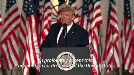 Trump accepts Republican nomination for second term