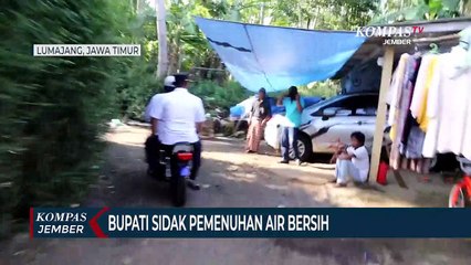 Bupati Lumajang Sidak Pemenuhan Air Bersih di Pemukiman Warga