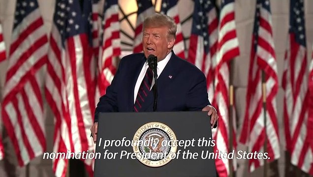 Trump accepts Republican nomination for second term