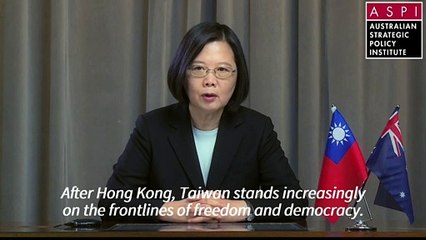 Taiwan 'on front lines of freedom' after Hong Kong crackdown, says president