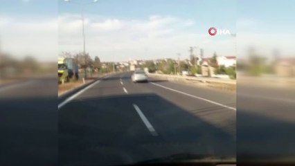 İstanbul-Tekirdağ yolunda şoke eden görüntü