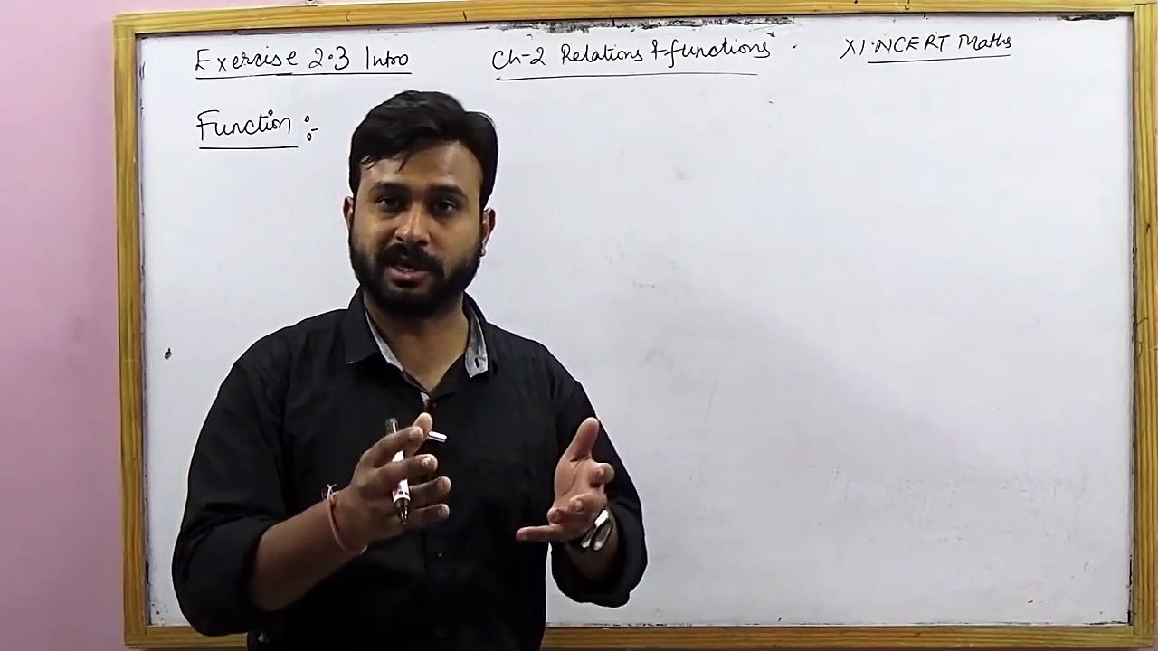 Functions(As a special type of Relation) _ Ex 2.3 Intro NCERT XI Math (Part 1)