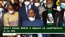 Henri Konan Bédié a déposé son dossier de candidature à la Commission Électorale Indépendante