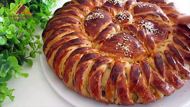 HEMEN DENE SIRADIŞI VE ÇOK LEZZETLİ!GÖREN HERKESİ KENDİNE HAYRAN BIRAKIN ŞEKLİ ŞAHANE PAMUK POĞAÇA