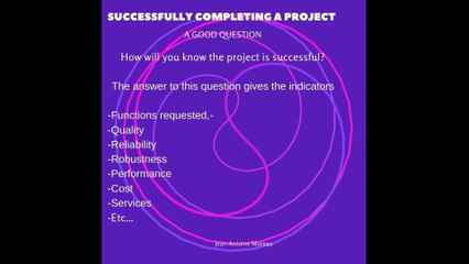 Successfully completing a project