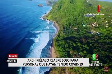 Brasil: reabren isla solo para visitantes que hayan tenido COVID-19