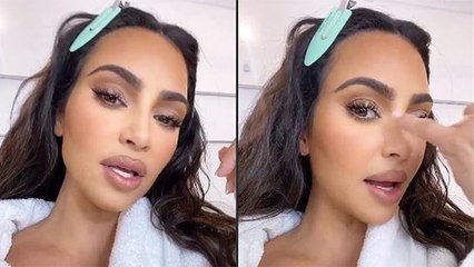 Скачать видео: Kim Kardashian Walks Igers Through Her Glam Make-Up