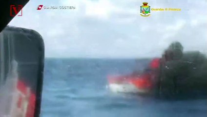 Dramatic Video Shows Fiery Coast Guard Rescue Off the Coast of Italy