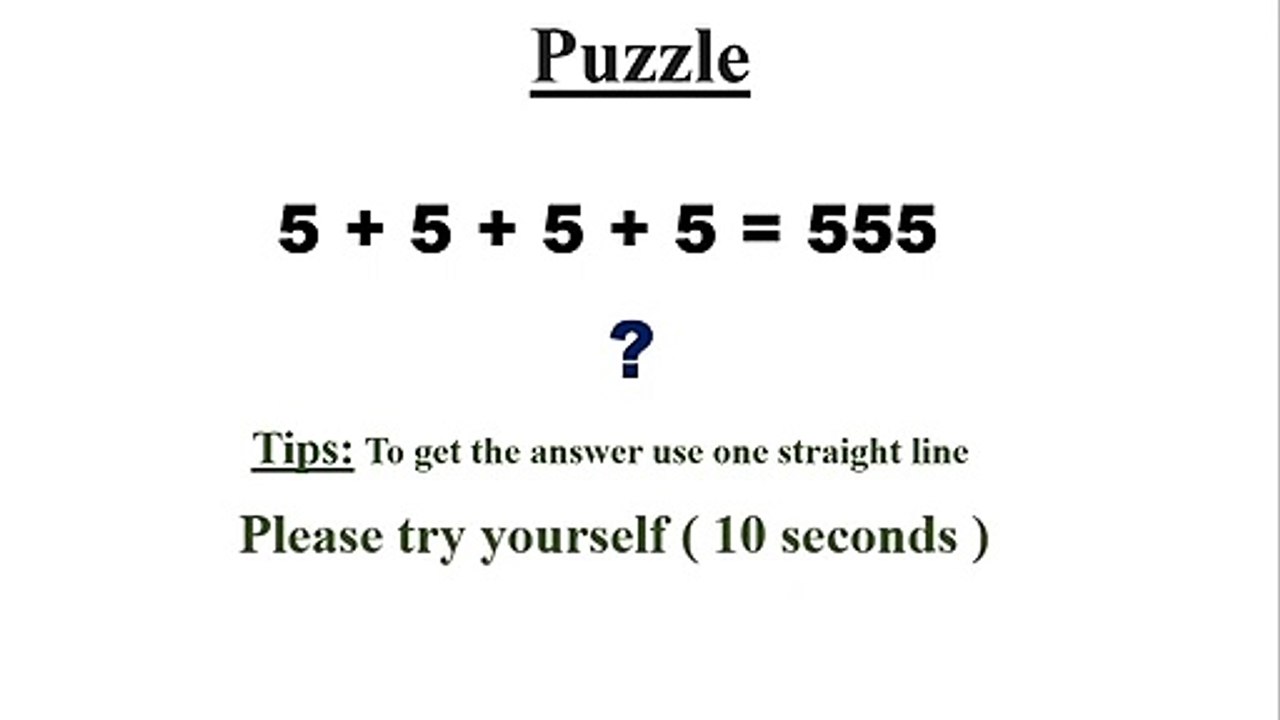 Logical Trick - Puzzles 2