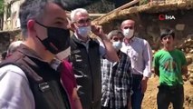 Tarım ve Orman Bakanı Pakdemirli selden zarar gören Espiye ilçesinde incelemelerde bulundu