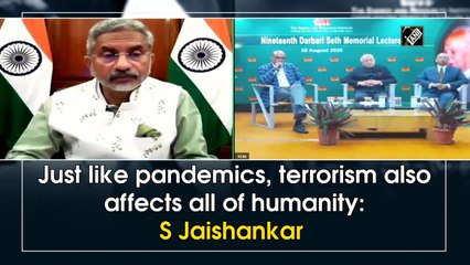 Just like pandemics, terrorism also affects all of humanity: S Jaishankar