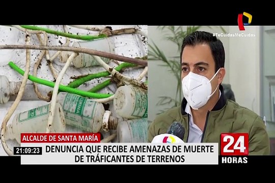 Alcalde de Santa María denuncia que recibe amenazas de muerte de traficantes de terrenos