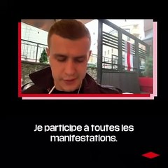 Biélorusse, il manifeste pour l'avenir de son pays