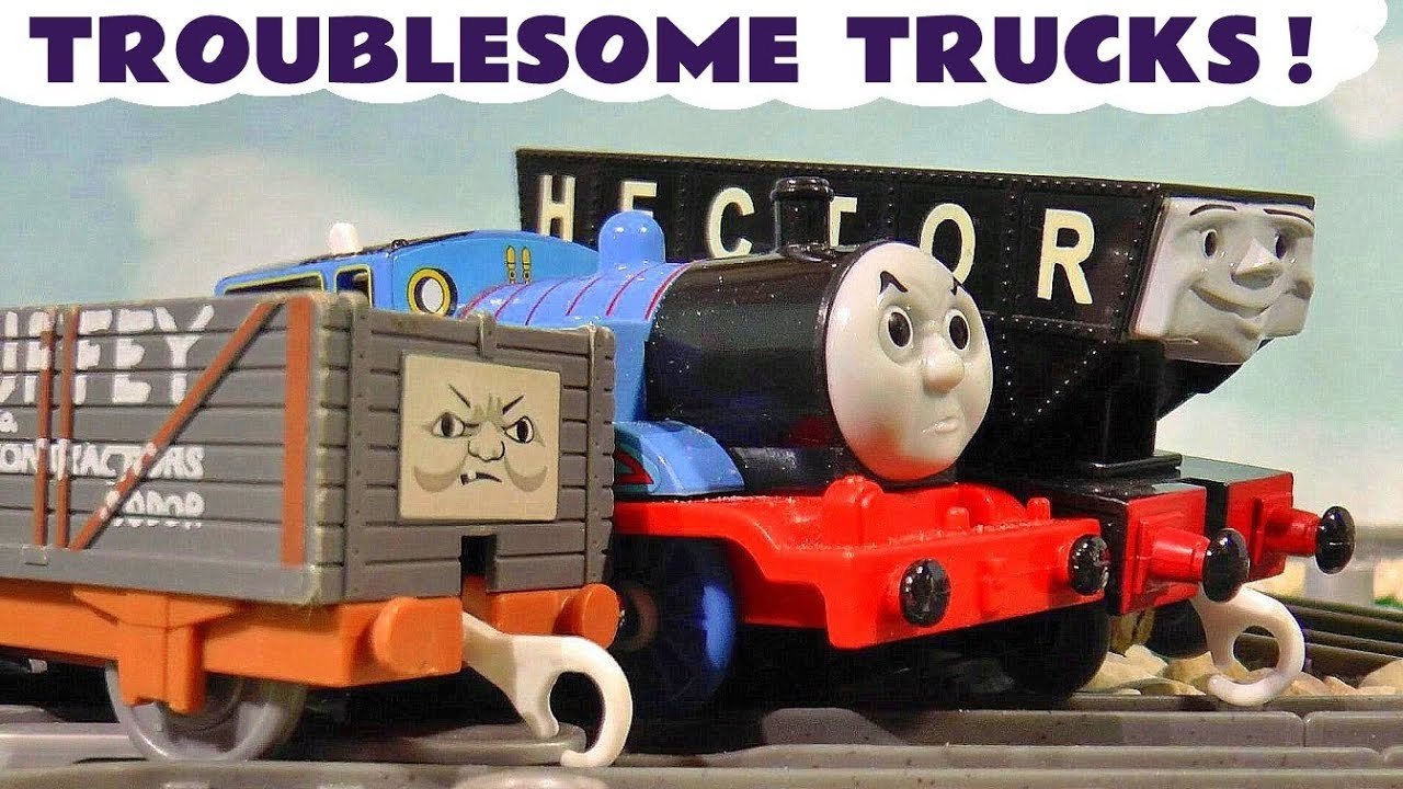 Thomas and Friends Troublesome Trucks Pranks Full Episodes with Marvel Avengers Hulk and the Funny Funlings with Tom Moss in these Family Friendly Toy Story Videos for Kids from a Kid Friendly Family Channel