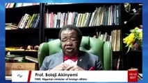 Professor Bolaji Akinyemi calls on African - American leaders to halt night demonstrations.