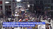Grünes Licht für Corona-Demo in Berlin