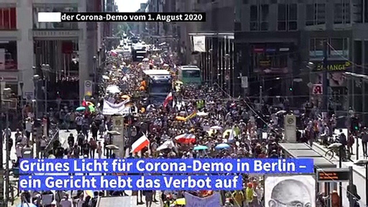 Grünes Licht für Corona-Demo in Berlin