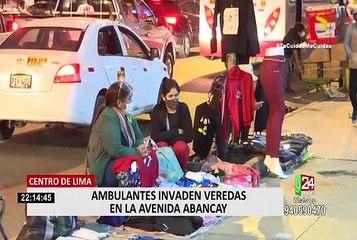 Download Video: Centro de Lima: Ambulantes invaden veredas en la avenida Abancay