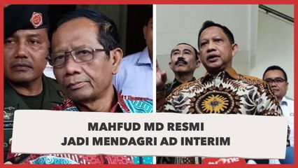 Cuma 2 Hari, Mahfud MD Resmi Jadi Mendagri Ad Interim Gantikan Tito Karnavian