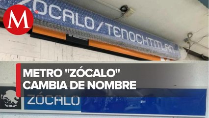 Metro Zócalo también se llamará Tenochtitlán, confirma Sheinbaum