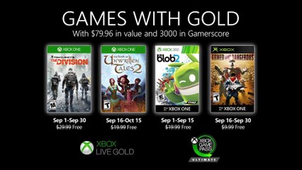 Xbox - September 2020 Games with Gold