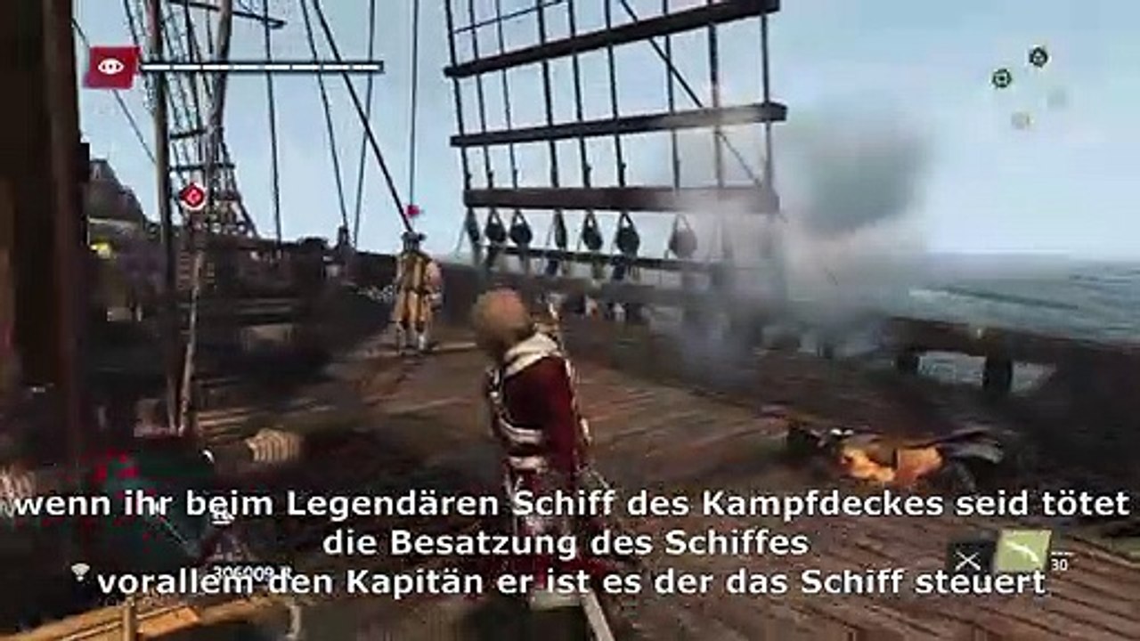 AC4 Wie man ein Legendares Schiff zerstort ohne Upgrades! Deutsch{German}