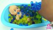 Baby Doll Bath Time & Surprise Toys Egg - Learn Colors - Toyz collector_2