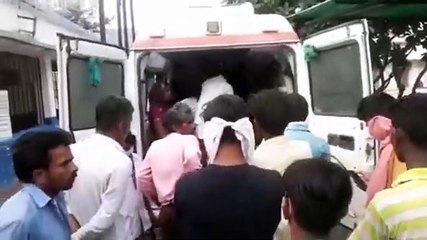 बाइक सवार युवक हुआ दुर्घटना ग्रस्त
