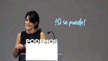 La portavoz de Podemos condenada a cárcel quiere mandar a Casado a la cárcel