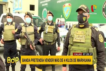 Cae banda con cuatro kilos de droga en el Callao