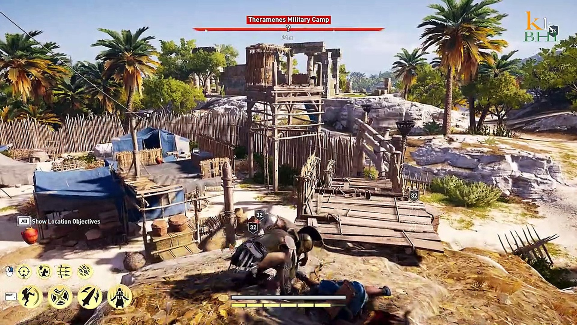 ⁣Assassins Creed Odyssey gameplay part Theramenes Military Camp